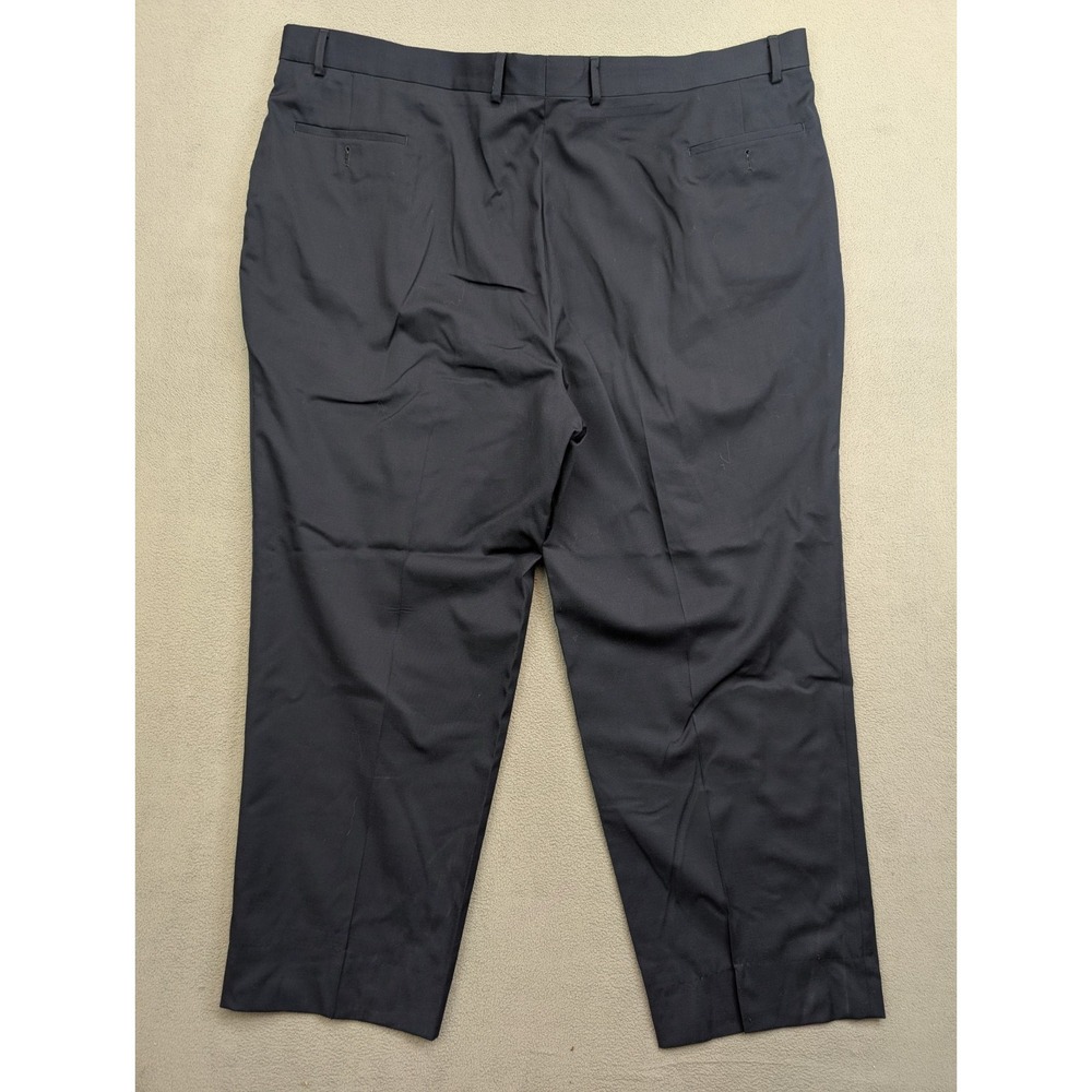 Joseph & Feiss Mens Size 52L 2 Piece Suit Navy Blue Solid Pleated Pants 48x30 - Picture 12 of 12
